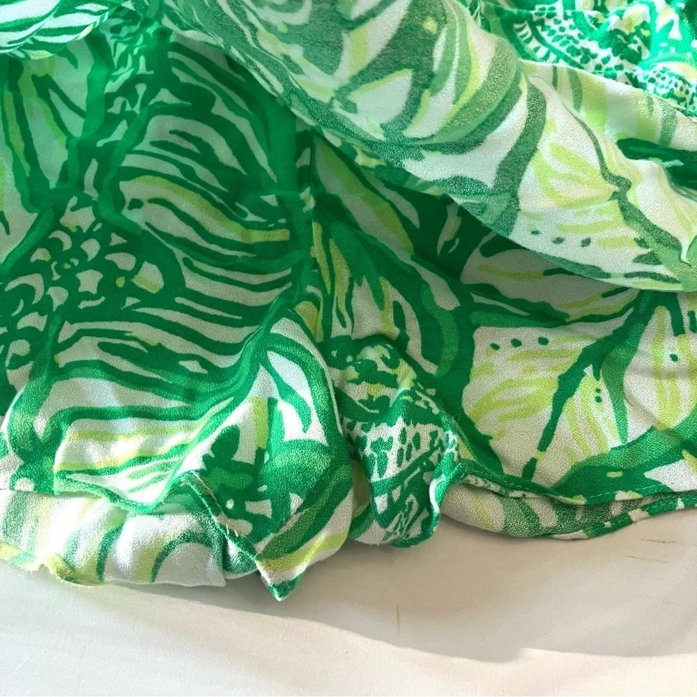 Lilly Pulitzer Ramona Skort Size 2 Mini Skirt Toucan Green Coca Loca Tropical - Picture 7 of 8